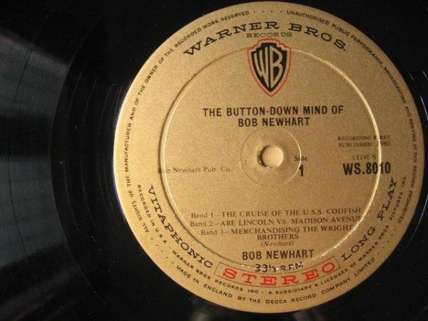 Image 3 of The Button-Down Mind of Bob Newhart Vinyl LP Stereo Warn