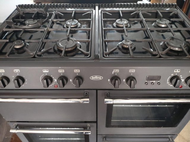 Preview of the first image of Belling dual fuel range cooker, model bel c/classic100DF.