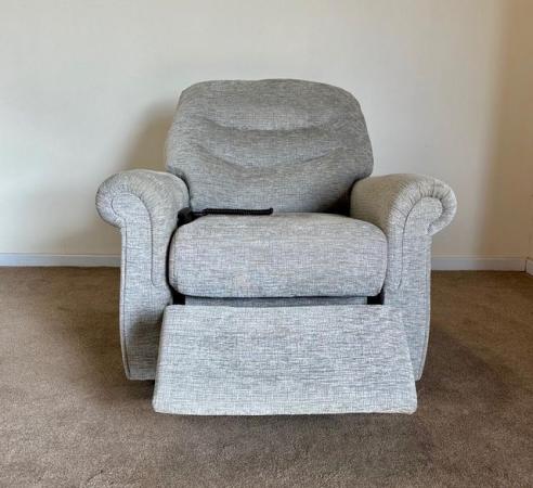 Image 11 of GPLAN ELECTRIC RISER RECLINER DUAL MOTOR GREY CHAIR DELIVERY
