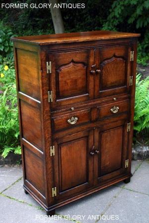Image 17 of A TITCHMARSH AND GOODWIN OAK WINE CUPBOARD DRINKS CABINET