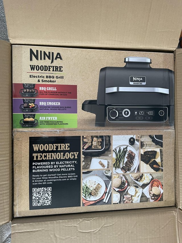 Preview of the first image of Ninja Woodfire Electric BBQ Grill & Smoker.