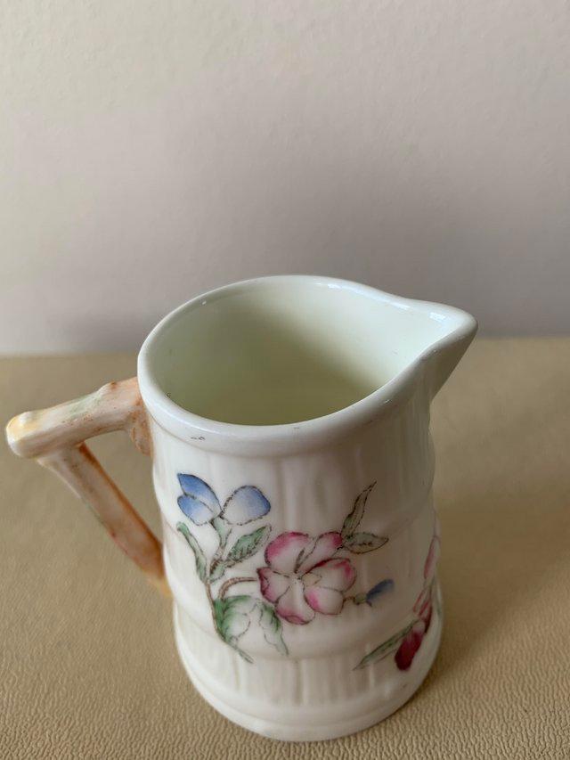 Preview of the first image of Vintage Royal Worcester Miniature Barrel Jug.