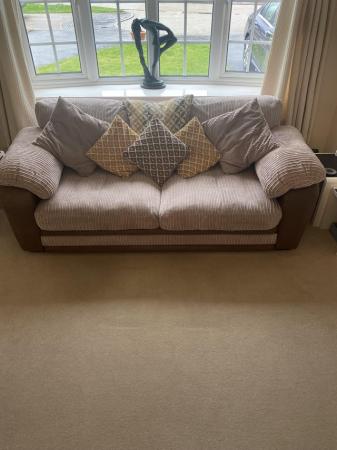 Image 1 of 3 & 2 seater sofas/settees