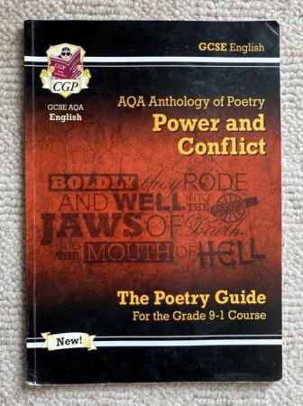 Image 1 of GCSE BOOK ENGLISH AQA POETRY POWER & CONFLICT GUIDE EXAMS