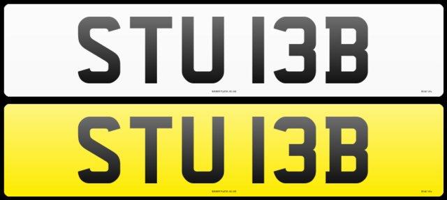 Preview of the first image of Stuart B, Stuie B Number Plate.