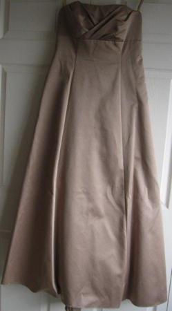 Image 2 of Mink coloured Bridesmaid Dress, Debenhams, size 12