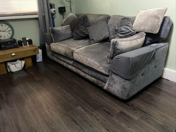Image 2 of 3 seater sofa with a PS3 for sale