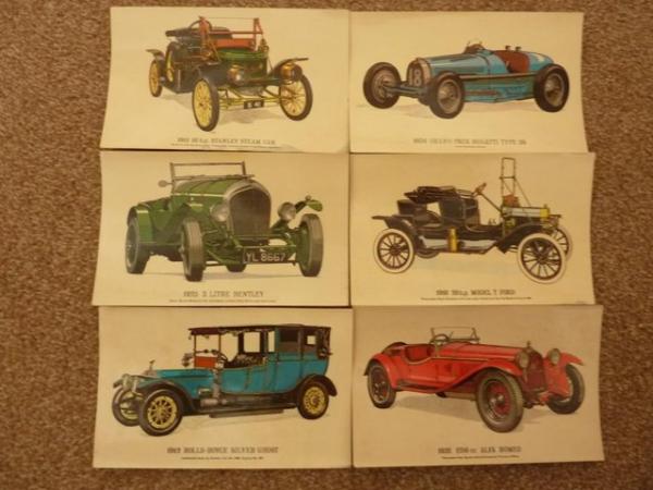 Image 1 of Postcards of Vintage Cars for Collectors