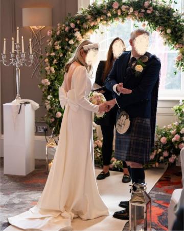 Image 3 of Stunning two piece Wedding dress