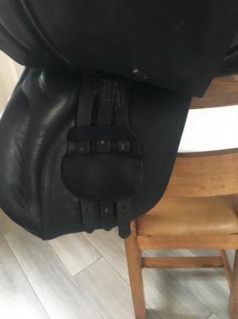 Image 10 of 18 inch Black leather gp horse saddle
