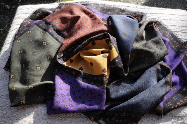 Image 2 of Large cosy square scarf or shawl. New.Classic colours.