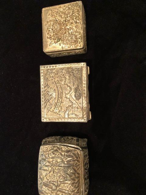Preview of the first image of Job Lot of Antimony Trinket Boxes.