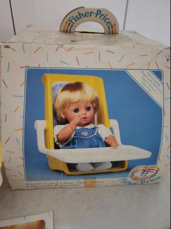 Image 2 of Vintage Fisher Price Dolls High Chair