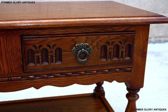 Image 16 of OLD CHARM LIGHT OAK TWO DRAWER OCCASIONAL COFFEE TABLE STAND