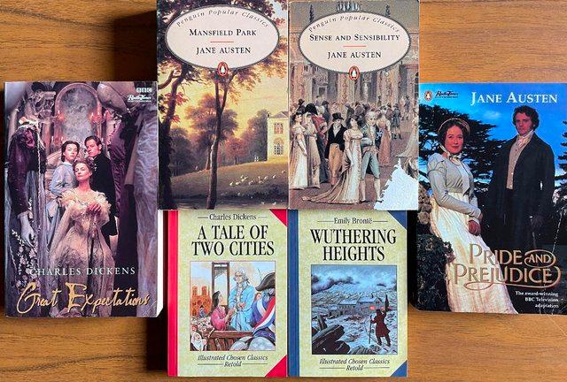Preview of the first image of NEW NOVELS BY JANE AUSTEN , EMILY BRONTE, CHARLES DICKENS.