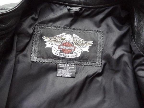 Image 3 of Unworn, Harley Davidson American Legend black leather jacket