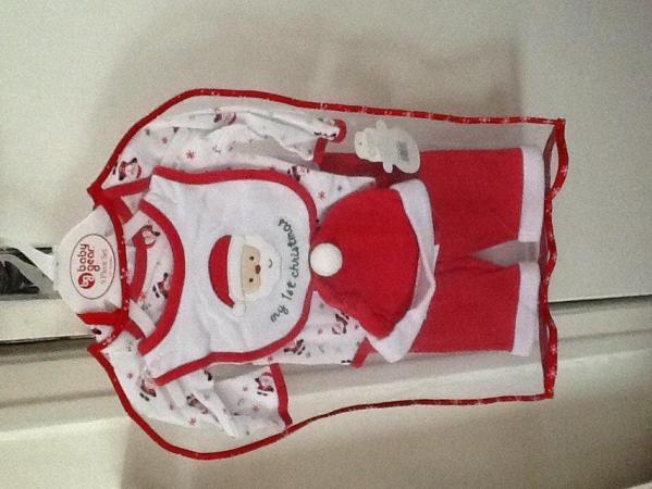 Image 2 of FATHER CHRISTMAS / FANCY DRESS BABY CLOTHES 3 - 6 MONTHS