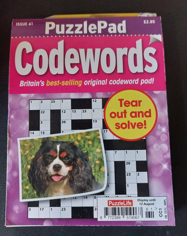 Preview of the first image of Codewords puzzle book,  brand new.