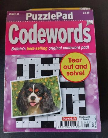 Image 1 of Codewords puzzle book,  brand new