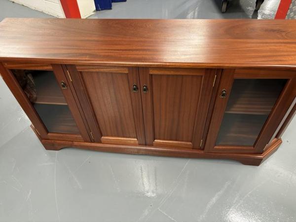Image 3 of Glass cabinet + coffee table + dinning cabinet cherry wood i