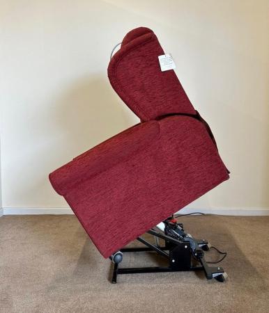 Image 2 of LUXURY ELECTRIC RISER RECLINER RED CHAIR MASSAGE CAN DELIVER