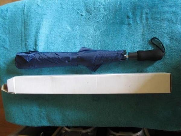 Image 1 of Long Blue Umbrella Brand New in box,