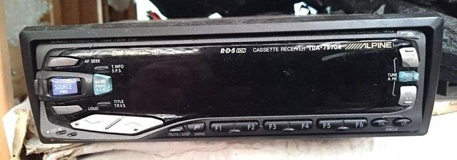 Image 1 of Alpine TDA 7570R Cassette Receiver