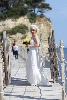 Image 3 of Madeline Gardner Chiffon Wedding Dress