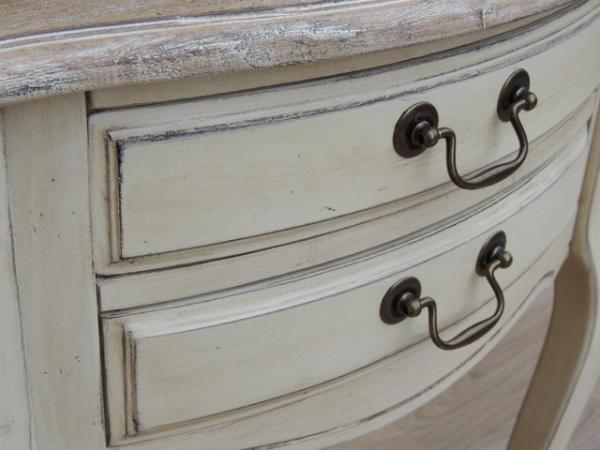 Image 9 of Tall French Cream Side Table (UK Delivery)