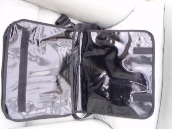 Image 3 of Black PVC Laptop / Messenger Bag