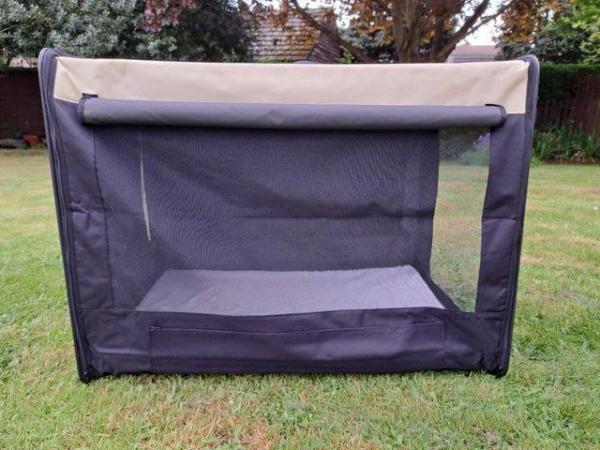 Image 1 of EXTRA LARGE CANVAS DOG CRATE WITH CARRYING BAG