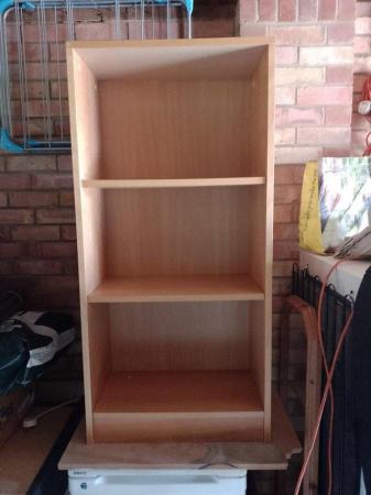Image 1 of Free standing beech wood effect Bookcase