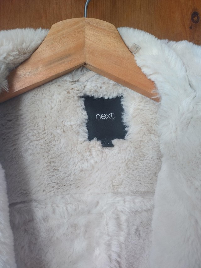 Preview of the first image of Womens next cream aviator jacket.