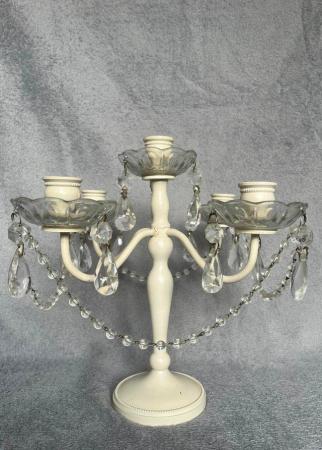 Image 2 of Three Candelabra (hold 5 candles each)