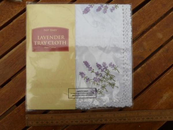 Image 1 of Lavender themed tray cloth.............