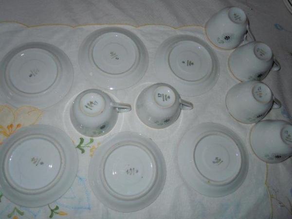 Image 3 of Cups & Saucers T K Thun Czech 12 Piece Demitasse So retro