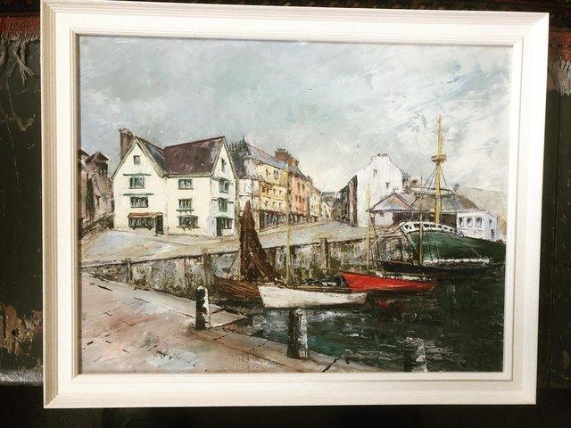 Preview of the first image of Oil on board of Plymouth Barbican.