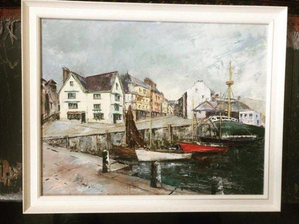 Image 1 of Oil on board of Plymouth Barbican