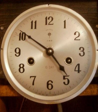 Image 1 of POLARIS 15-day chiming modern clockwork Wall Clock, key/pend