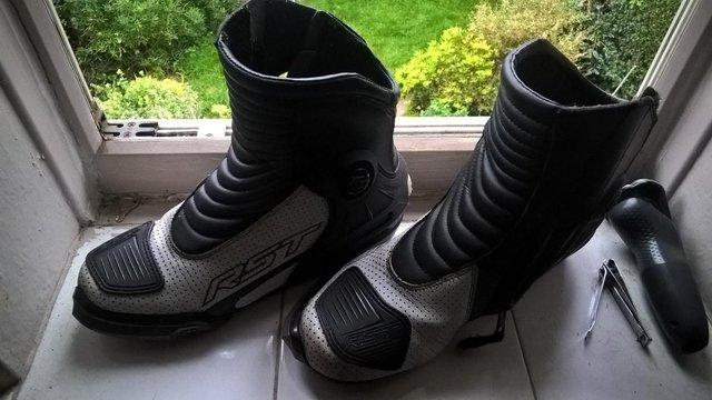 Image 3 of RST Shorty Motorbike Boots Size 9