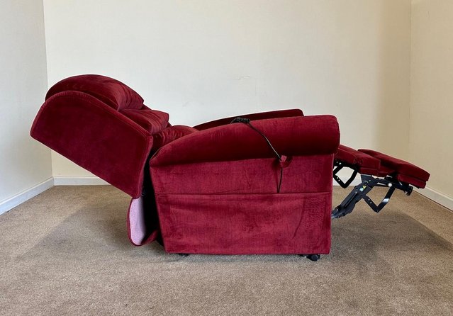 Image 13 of PRIDE ELECTRIC RISER RECLINER DUAL MOTOR RED CHAIR DELIVERY