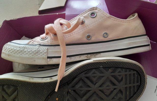 Image 2 of Womens NEW Converse Peach canvas shoe