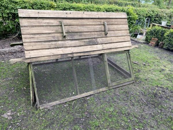 Image 1 of Lovely poultry Arc with run ..Three laying hens available