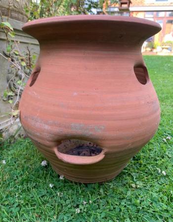 Image 1 of Nice terracotta herb/strawberry plant pot