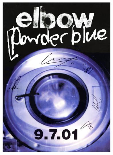 Preview of the first image of ELBOW POWDER BLUE SINGLE 2001 POSTER.