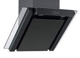 Preview of the first image of COOKOLOGY GLASS 60CM NEW BLACK ANGLED HOOD-750M3H-FAB.