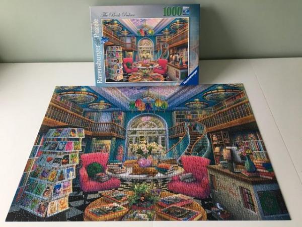 Image 1 of Ravensburger 1000 piece jigsaw titled The Book Palace.