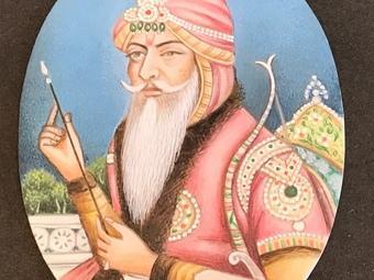 Image 15 of ' The Tiger of The Punjab ' Ranjeet Singh miniature painting