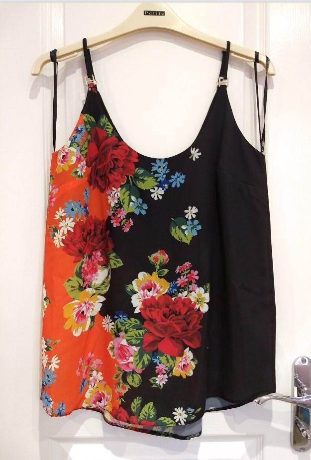 Preview of the first image of New Women's Dorothy Perkins Adjustable Straps Camisole Top.