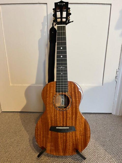 Preview of the first image of Tenor Ukulele - Enya EUT MAD Solid Mahogany, Natural.